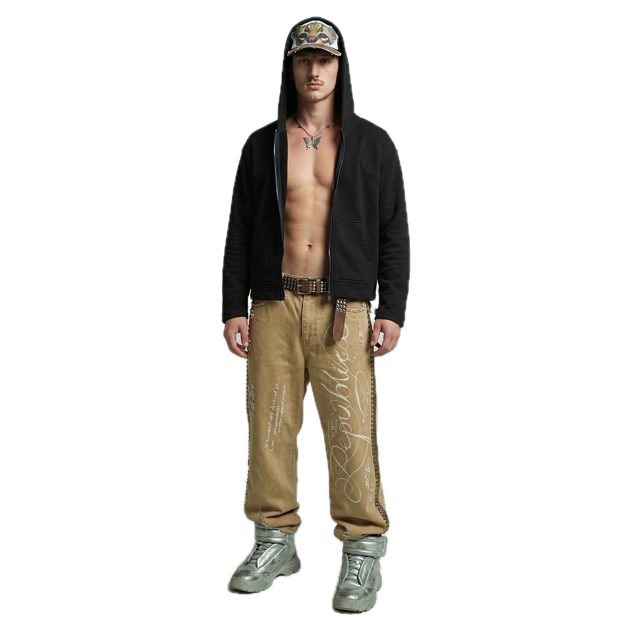 Black Hoodie Cyborg