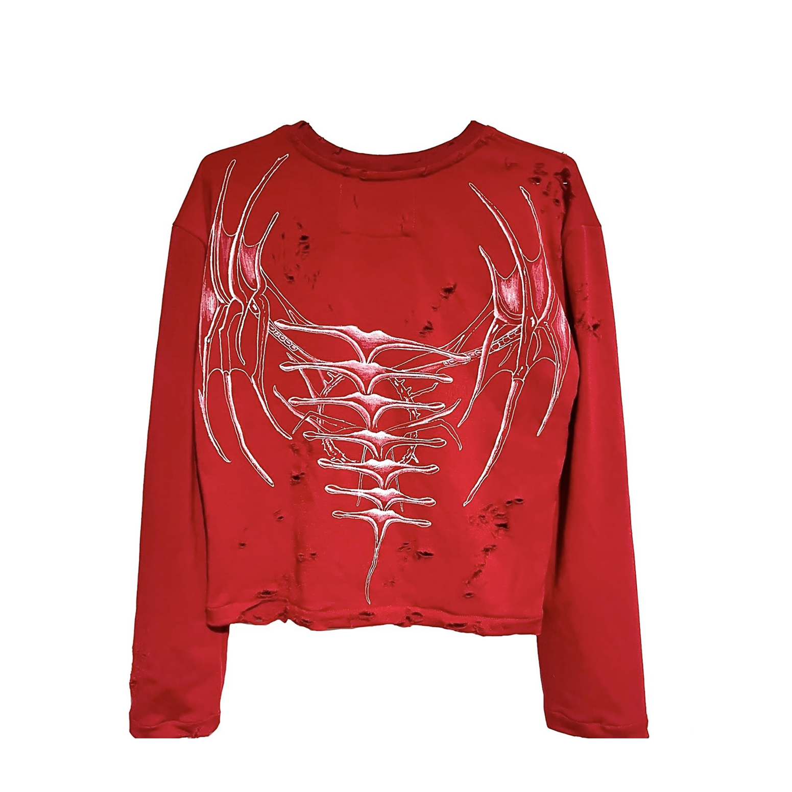 Top Rojo Esqueleto de Angel